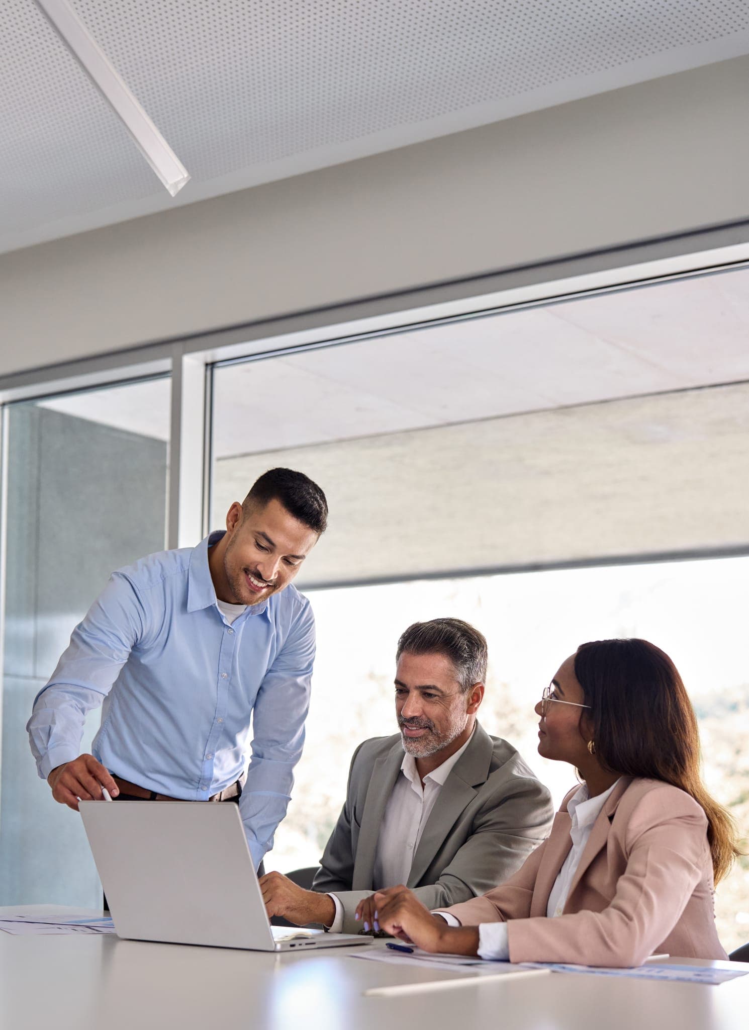 Team collaborating on property data solutions