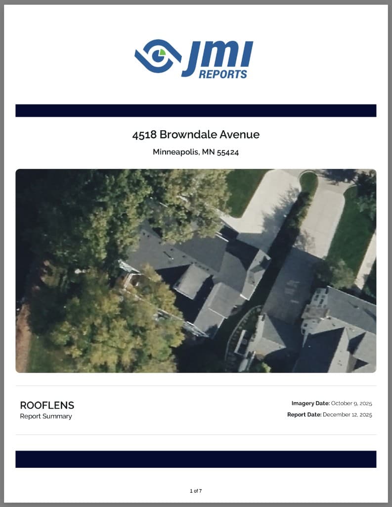 White-label report cover page